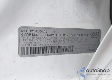 2012 Audi A4 2.0T Premium из США, поврежденный, VIN WAUFFAFL1CN017085